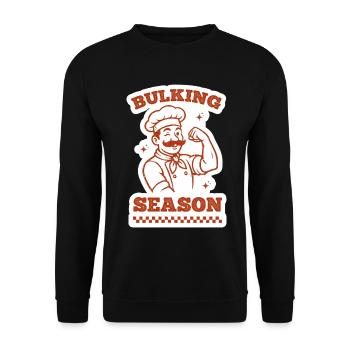 Saison de prise de masse - Sweat-shirt Unisexe - noir - Devant - Alina (178cm) & Michal (187cm)