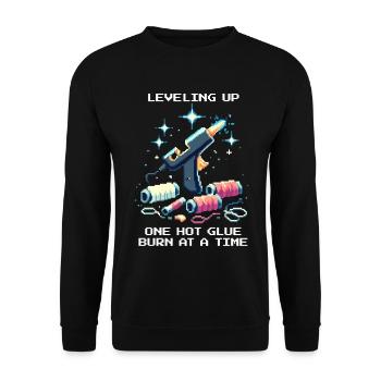Level Up: Hot Glue Combustion | Cosplay - Unisex Sweatshirt - black - Front - Alina (178cm) & Michal (187cm)