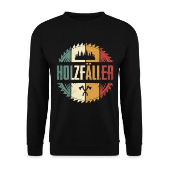 lumberjack - Unisex Sweatshirt - black - Front - Alina (178cm) & Michal (187cm)