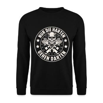 fléchettes - Sweat-shirt Unisexe - noir - Devant - Alina (178cm) & Michal (187cm)