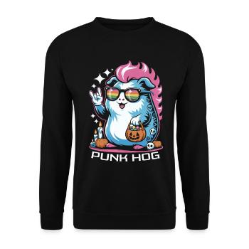 Meerschein punk coloré pour Halloween - Sweat-shirt Unisexe - noir - Devant - Alina (178cm) & Michal (187cm)
