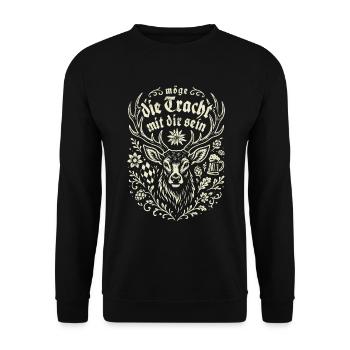 May the traditional costume be with you - Marquee & Fun - Unisex Sweatshirt - black - Front - Alina (178cm) & Michal (187cm)