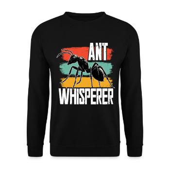 Ameisenzucht Ameisenzüchter Ant Whisperer - Unisex Pullover - Schwarz - Vorne - Alina (178cm) & Michal (187cm)