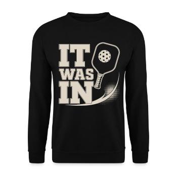 Cadeau de joueur de pickleball pour les tournois - Sweat-shirt Unisexe - noir - Devant - Alina (178cm) & Michal (187cm)