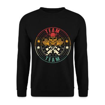 fléchettes - Sweat-shirt Unisexe - noir - Devant - Alina (178cm) & Michal (187cm)