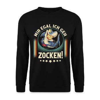 Gaming - Unisex Sweatshirt - black - Front - Alina (178cm) & Michal (187cm)