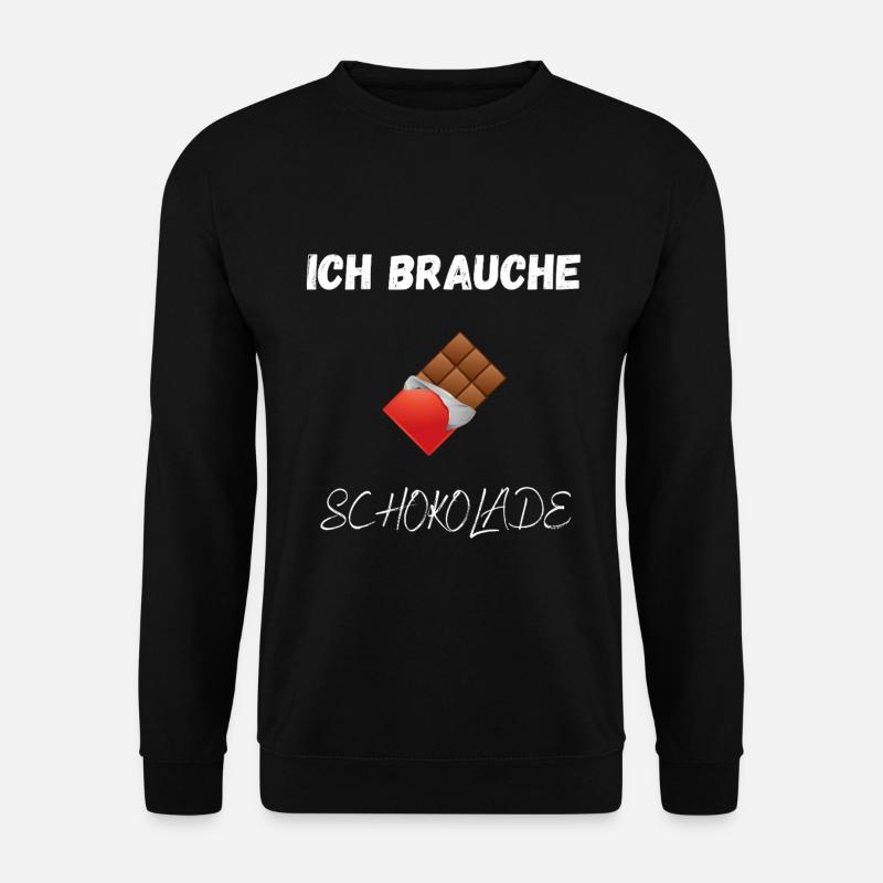 Chocolate Shirt – I Need Chocolate - Unisex Sweatshirt - black