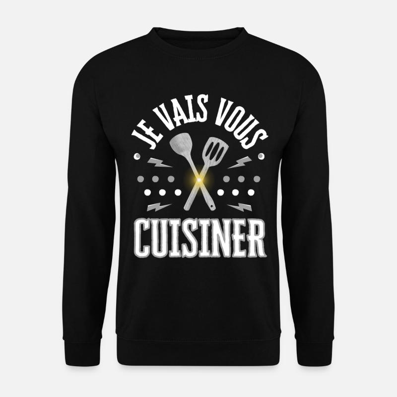 ICH KOCHE FÜR DICH - Unisex Pullover - Schwarz