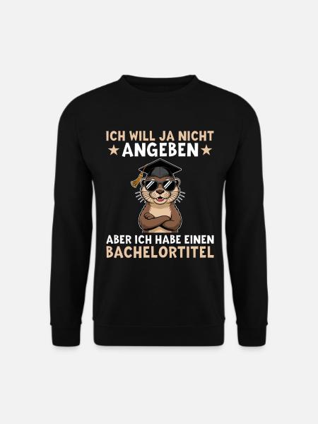 Licence - Loutre avec Licence - Sweat-shirt Unisexe - noir