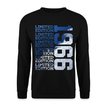 60 ANS ÉDITION LIMITÉE 1966 60E ANNIVERSAIRE - Sweat-shirt Unisexe - noir - Devant - Alina (178cm) & Michal (187cm)