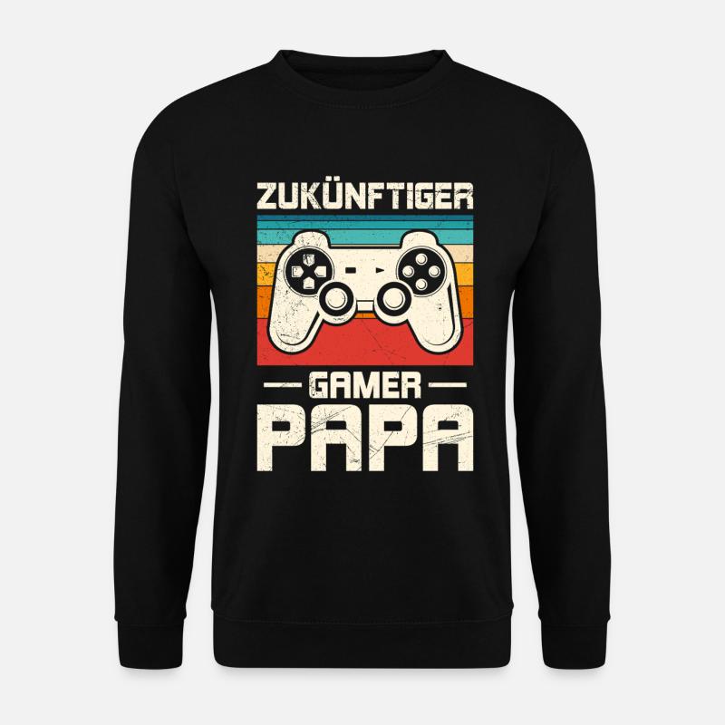 FUTURE GAMER DAD Retro Funny - Unisex Sweatshirt - black