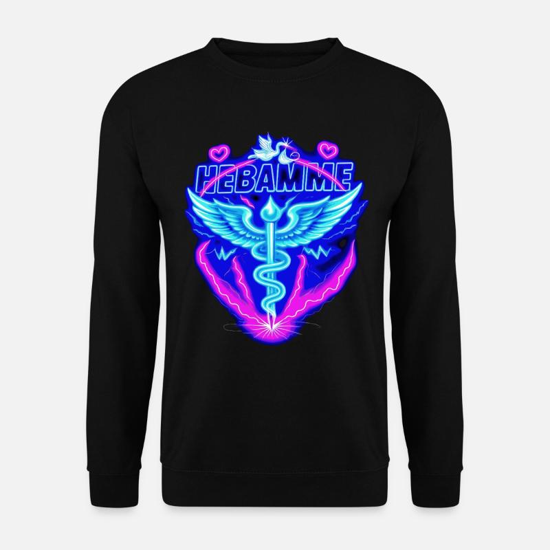 Hebamme Geburtshelfer  - Unisex Pullover - Schwarz