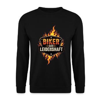 Des motards passionnés - Sweat-shirt Unisexe - noir - Devant - Alina (178cm) & Michal (187cm)