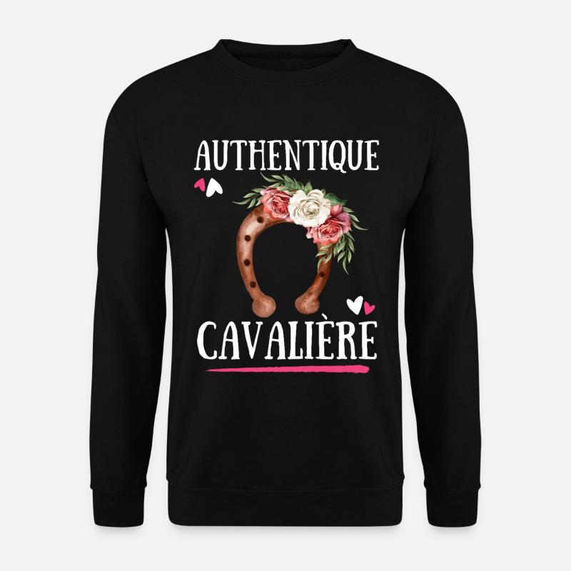 Authentischer Cavaliere - Unisex Pullover - Schwarz