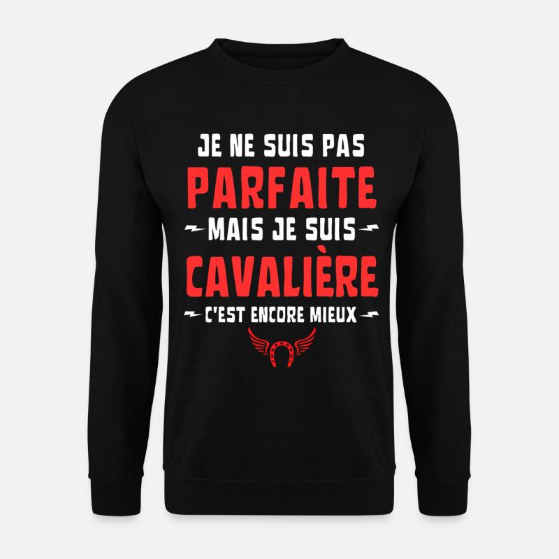 ICH BIN NICHT PERFEKT, ABER LEICHTSINNIG - Unisex Pullover - Schwarz