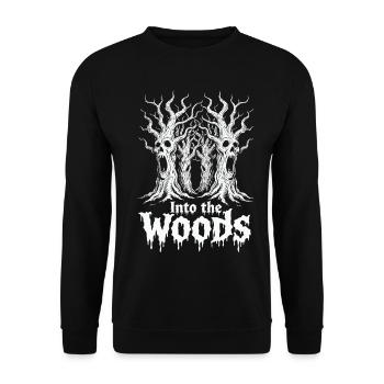 Into the Woods Totentraum - Unisex Pullover - Schwarz - Vorne - Alina (178cm) & Michal (187cm)