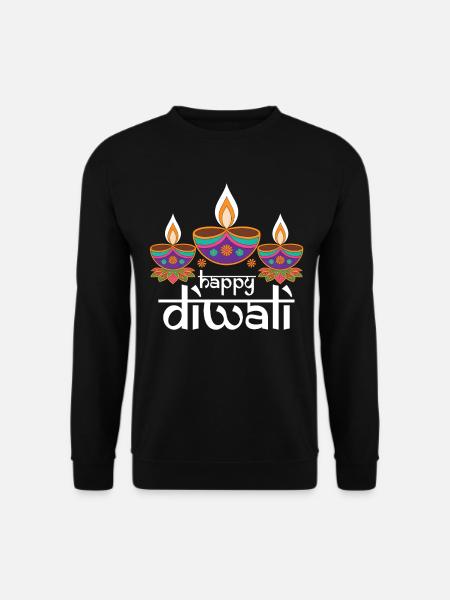 Happy Diwali Festival of Lights - Unisex Sweatshirt - black