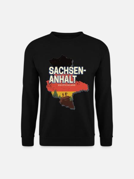 Saxony Anhalt Germany State Souvenir - Unisex Sweatshirt - black