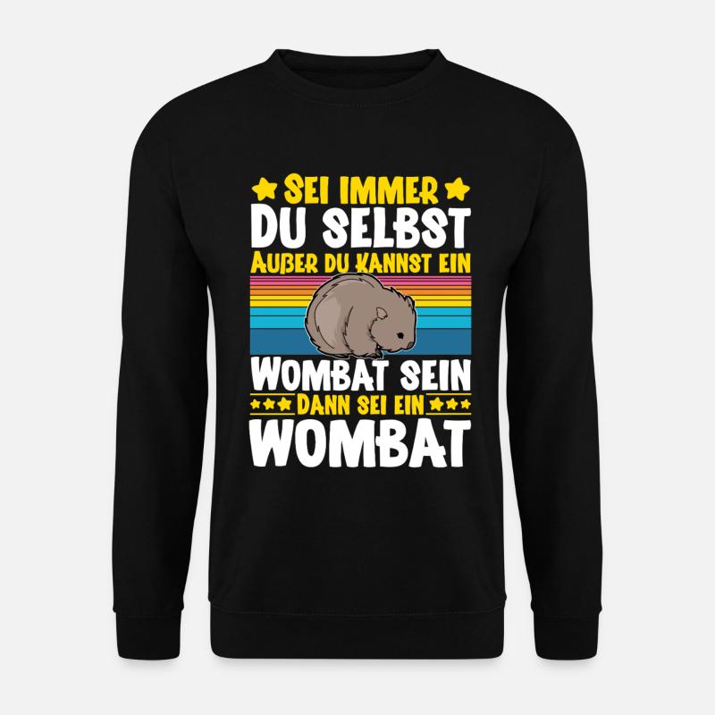 Wombat - Unisex Sweatshirt - black