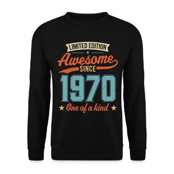 Génial depuis 1970 - Sweat-shirt Unisexe - noir - Devant - Alina (178cm) & Michal (187cm)