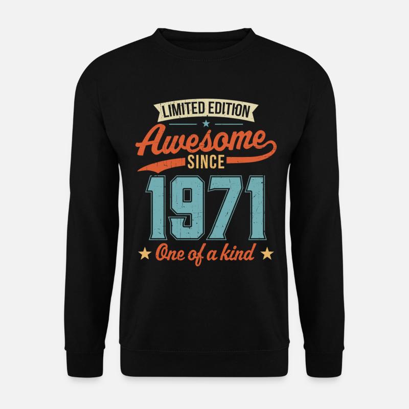 Genial seit 1971 - Unisex Pullover - Schwarz