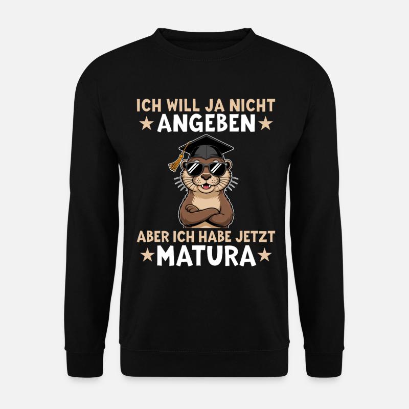 Final exam passed Otter Matura Graduation - Unisex Sweatshirt - black