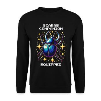Scarab Pet Equipped | Egypt - Unisex Sweatshirt - black - Front - Alina (178cm) & Michal (187cm)