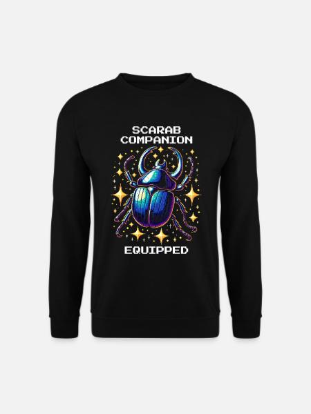 Scarab Pet Equipped | Egypt - Unisex Sweatshirt - black