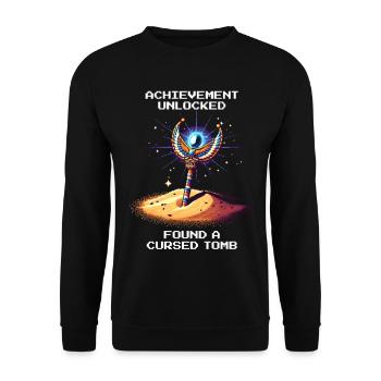 Achievement: Cursed Tomb Found | Egypt - Unisex Sweatshirt - black - Front - Alina (178cm) & Michal (187cm)