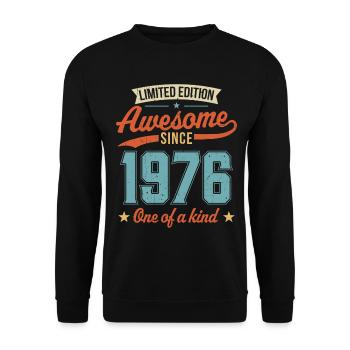 Génial depuis 1976 - Sweat-shirt Unisexe - noir - Devant - Alina (178cm) & Michal (187cm)