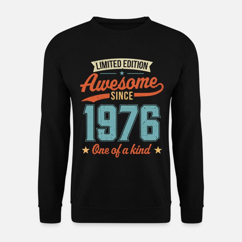 Genial seit 1976 - Unisex Pullover - Schwarz