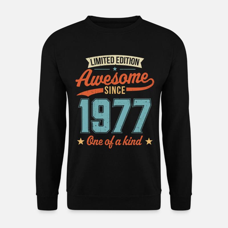 Awesome Since 1977 - Unisex Sweatshirt - black