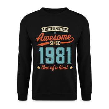 Génial depuis 1981 - Sweat-shirt Unisexe - noir - Devant - Alina (178cm) & Michal (187cm)