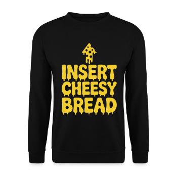 Cheese Cheese Stick Cheese Toast - Unisex Sweatshirt - black - Front - Alina (178cm) & Michal (187cm)