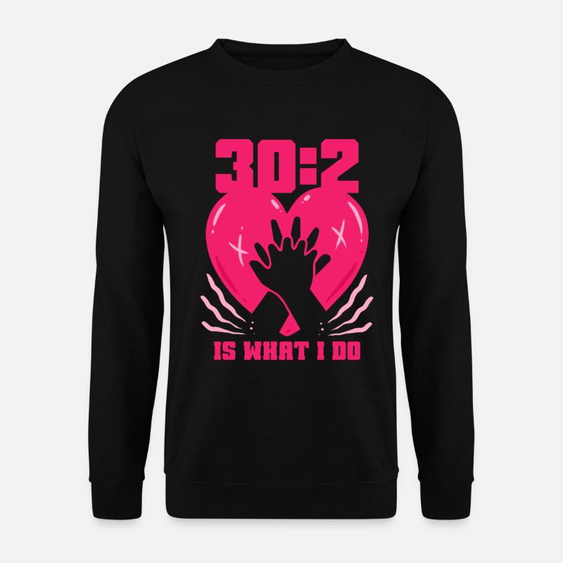 HLW Ausbilder Notarzt 30:2 Is What I Do - Unisex Pullover - Schwarz