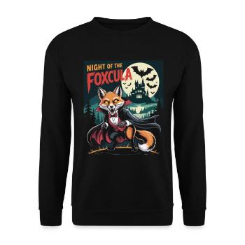 Nuit du renard au château avec des vampires - Sweat-shirt Unisexe - noir - Devant - Alina (178cm) & Michal (187cm)