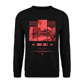Kubanischer Ritter Anole Eidechse Besitzer Reptilienhalter - Unisex Pullover - Schwarz - Vorne - Alina (178cm) & Michal (187cm)