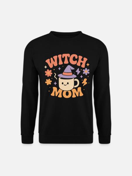 Witch Mom Halloween Costume funny Saying - Unisex Sweatshirt - black