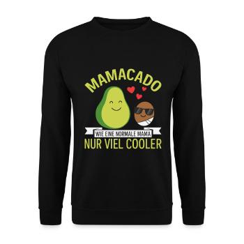 Future maman MAMACADO BEAUCOUP PLUS COOL Drôle - Sweat-shirt Unisexe - noir - Devant - Alina (178cm) & Michal (187cm)