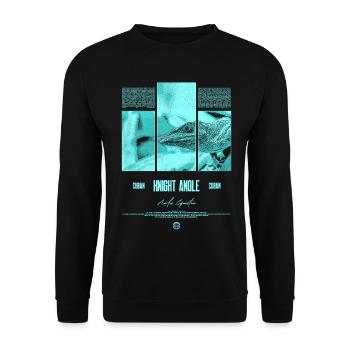 Kubanischer Ritter Anole Eidechse Besitzer Reptilienhalter - Unisex Pullover - Schwarz - Vorne - Alina (178cm) & Michal (187cm)