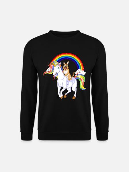 German Shepherd Unicorn - Unisex Sweatshirt - black