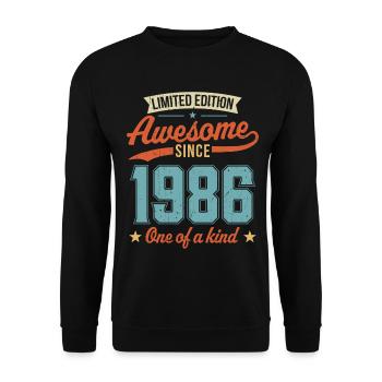 Génial depuis 1986 - Sweat-shirt Unisexe - noir - Devant - Alina (178cm) & Michal (187cm)