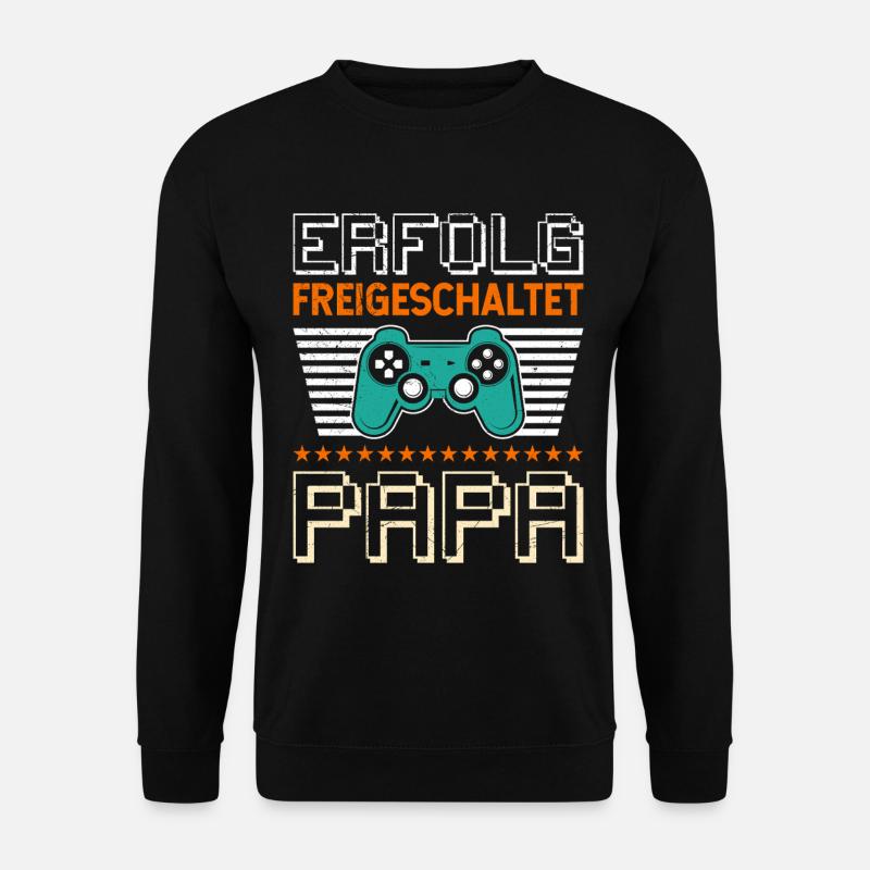 Gambler Dad ACHIEVEMENT UNLOCKED Funny - Unisex Sweatshirt - black