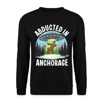Kidnapped in Anchorage - Unisex Sweatshirt - black - Front - Alina (178cm) & Michal (187cm)