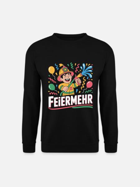 Célébration plus fête pompiers - Sweat-shirt Unisexe - noir