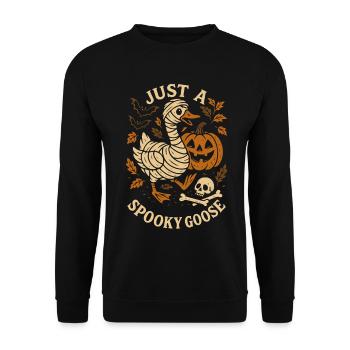 Juste une oie effrayante Halloween Costume Fun - Sweat-shirt Unisexe - noir - Devant - Alina (178cm) & Michal (187cm)