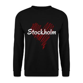J’adore Stockholm, Stockholm Suède - Sweat-shirt Unisexe - noir - Devant - Alina (178cm) & Michal (187cm)