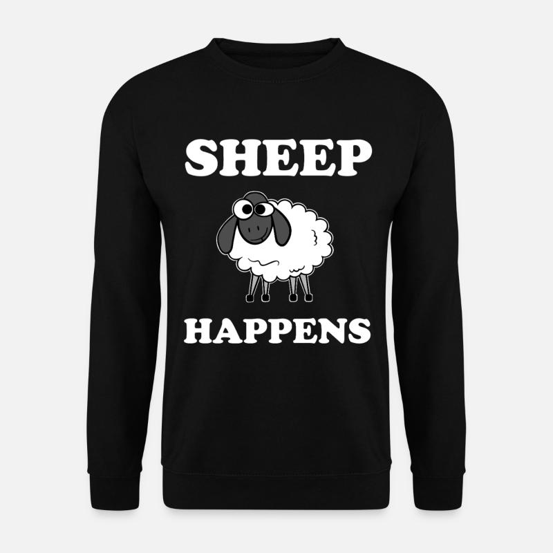 Sheep Happens - Unisex Sweatshirt - black