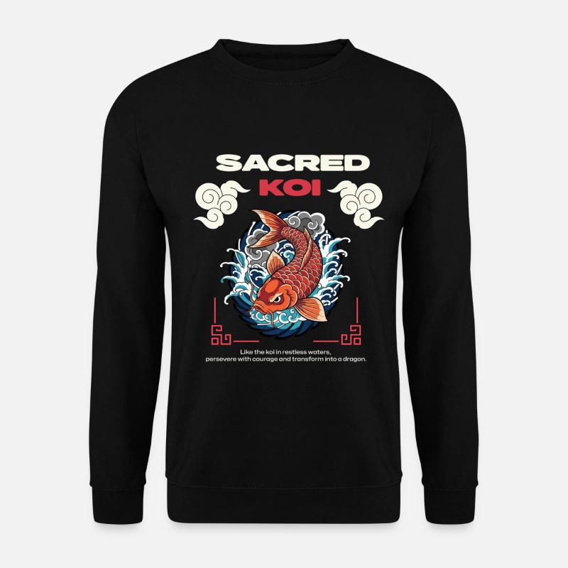 Sacred Koi - Unisex Sweatshirt - black