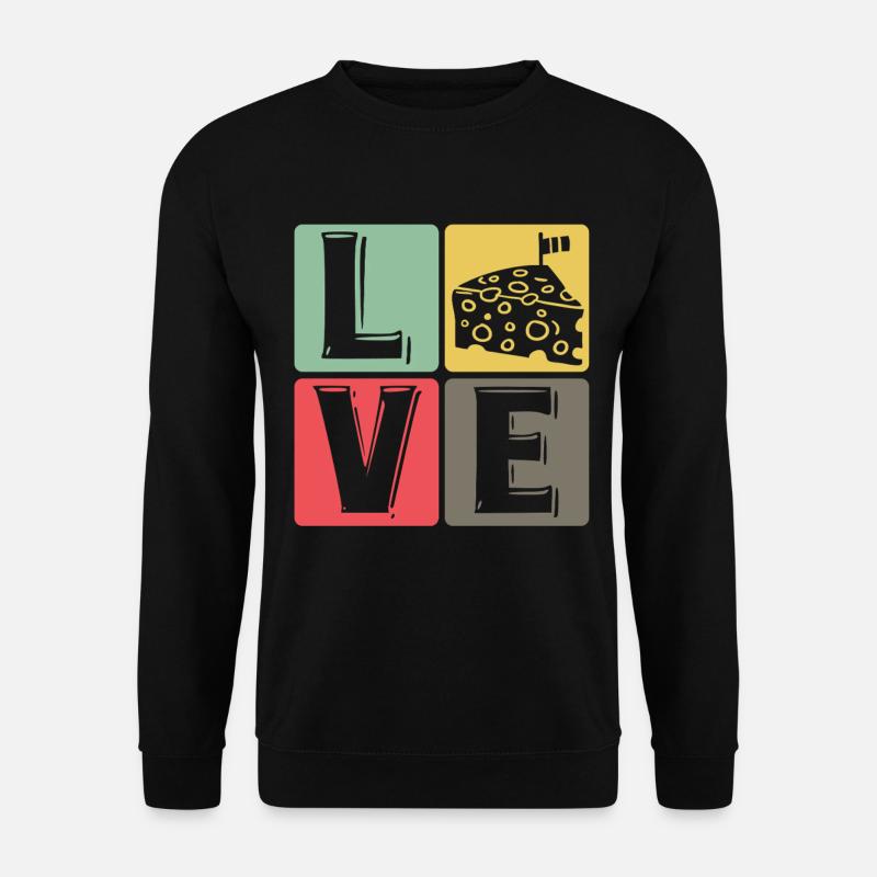 CheeseLove Pop Art Square - Unisex Sweatshirt - black